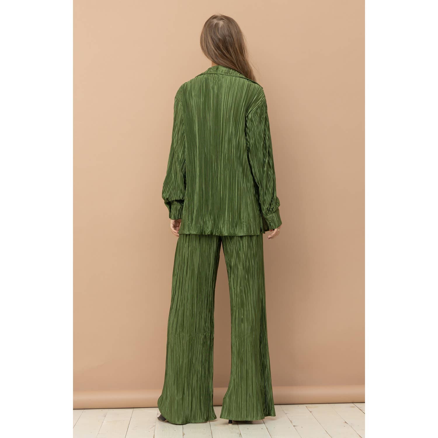 Apolline - Wholesale Top & Pant Set (NOT Loungewear) - Women's - Pleated Blouse Pants Set12