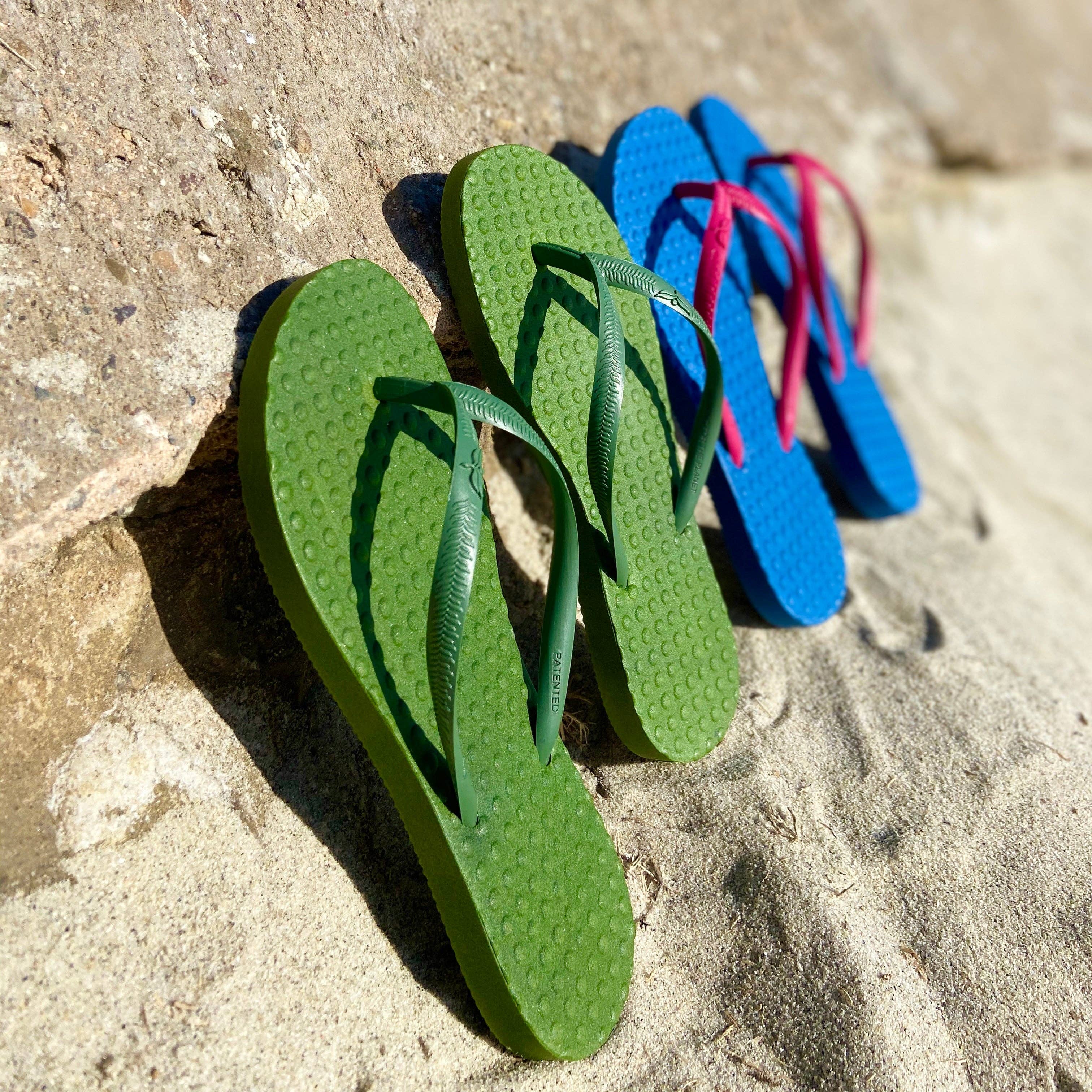Green Flip Flops – wholesale Flip Flops – Women’s – Women's Sustainable Flip Flops Army Green with Army Green Straps5