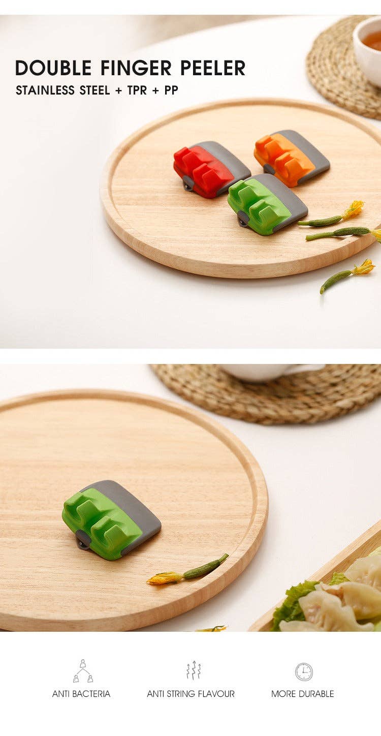 VIGOR - Wholesale Peeler - Handy Silicone Finger Grips Peeler for any Vegetables(10 Pac4