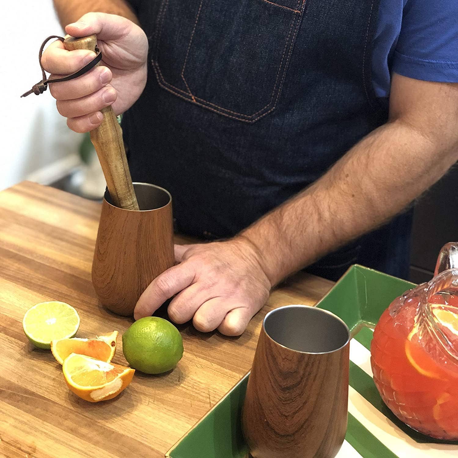 Fox Run Brands - Wholesale Muddler - Outset Acacia Wood Cocktail Muddler, Natural, 11"3