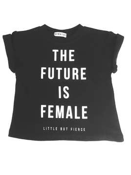 The New Class - Vente T-shirt sérigraphié – enfant - L'avenir est féminin//Petit mais féroce5