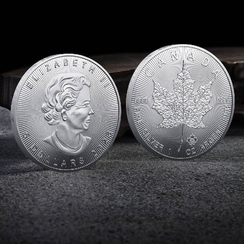 Gemcohub - Vente Jeton/pièce de collection - Pièces d’or et d’argent feuille d’érable reine 2021-20245