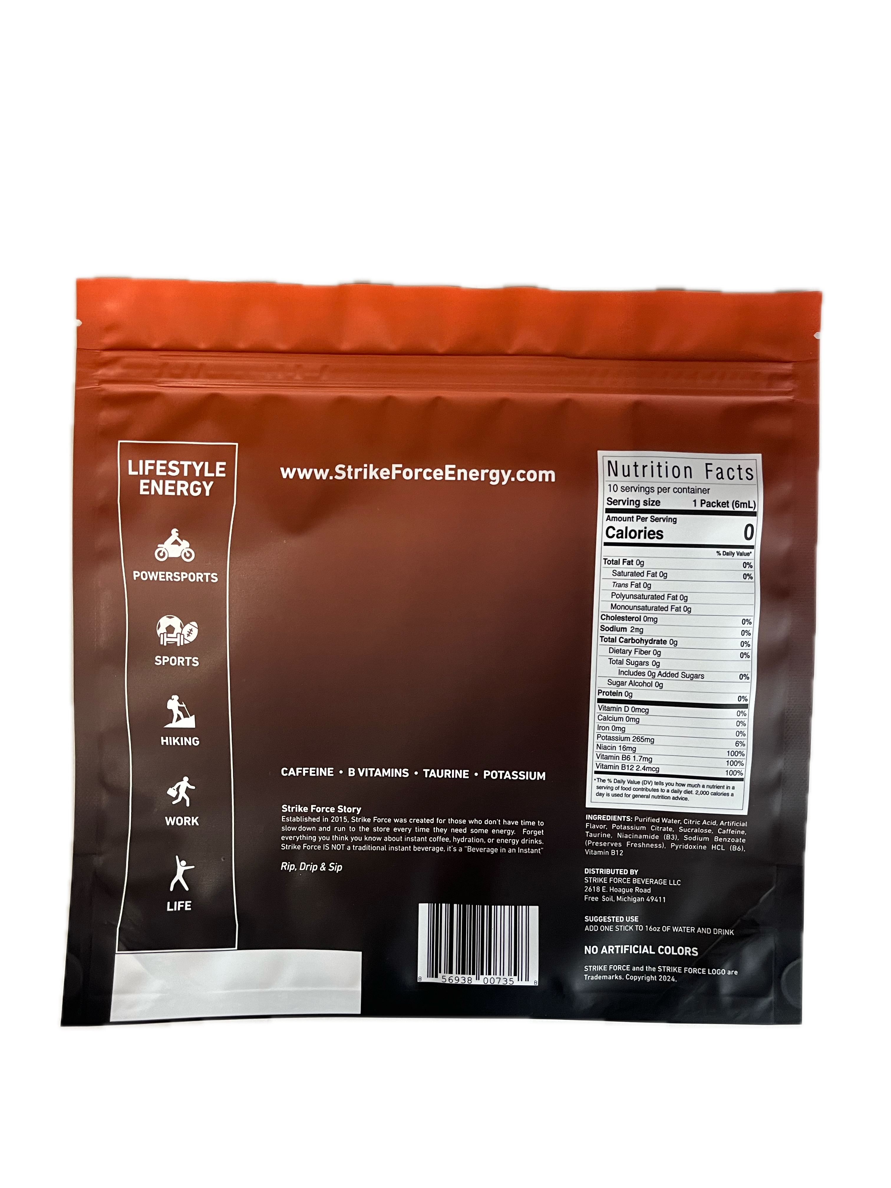 Strike Force Beverage - Wholesale Beverage Mix - 10 Count - Orange1