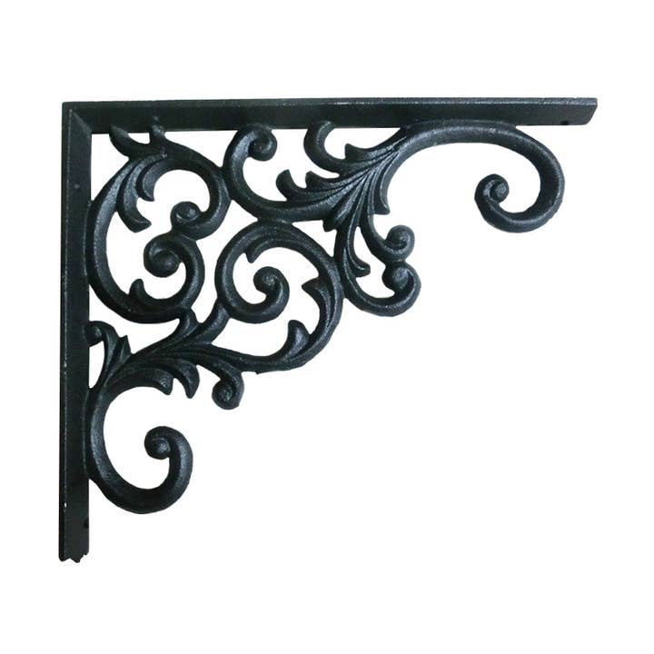 Garden Braces Regalhalterung aus Gusseisen — 9 x 18 x 2 Zoll für den Großhandel von inVintage