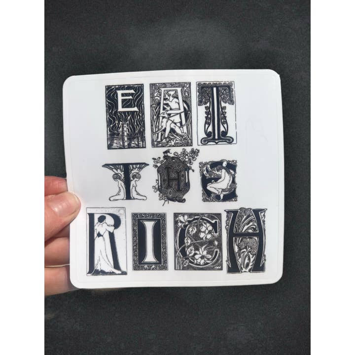 Astral Weekend - Wholesale Sticker - Eat The Rich Art Nouveau Punk Style STICKER 4 Inch