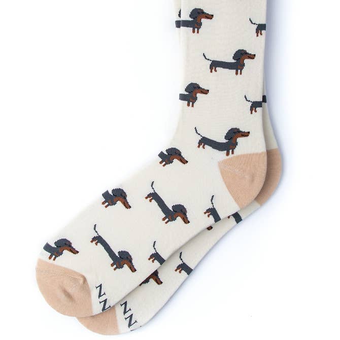 A Little Weenie - Weiner dog Dachshund Sock by Alynn and other Purchase Wholesale dachsund. Free Returns & Net 60 Terms on Faire trending on Faire.