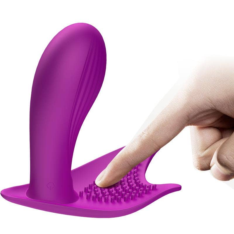 Kinky Pleasure - Wholesale Sex Toy - Foxshow - 63-00005 - Remote control Panty vibrator - Heat function - Voice control function - 10 Function - Rechargeable - 9 cm x 9 cm - Luxury Giftbox - Purple7