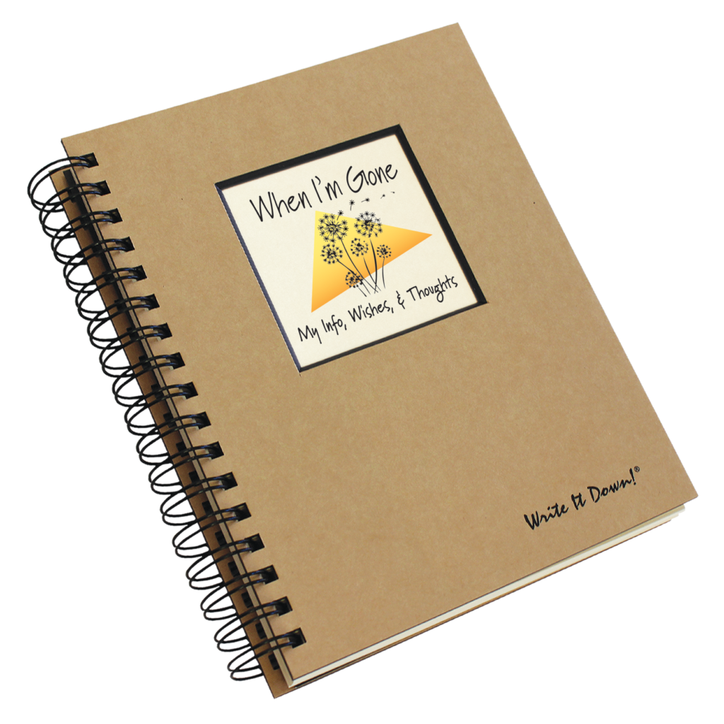 Journals Unlimited - Wholesale Journal/Diary - When I'm Gone Journal - Final Wishes (Kraft)1