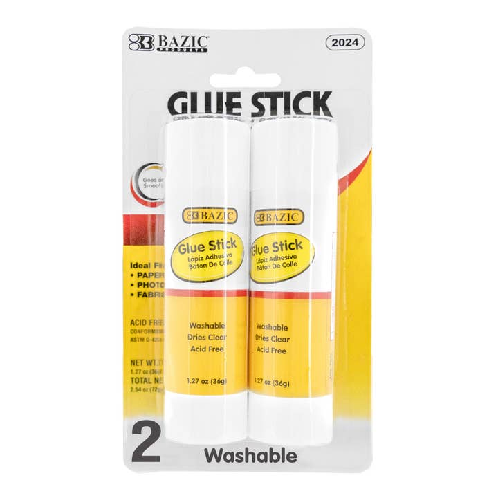 Stick di colla da 1,27 oz (36g) (2/confezione) per la vendita all'ingrosso da parte di Luna Office Supply - Everyday Essential