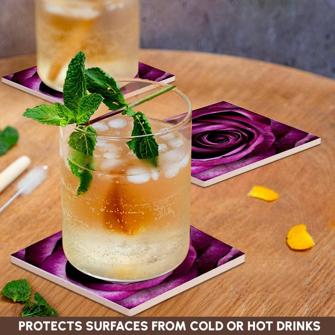 3dRose – Engroshandel Bordskånere – 3dRose, Billede af Makro Blommefarvet Rose Med Alle Dens Lag, Bordskåner2