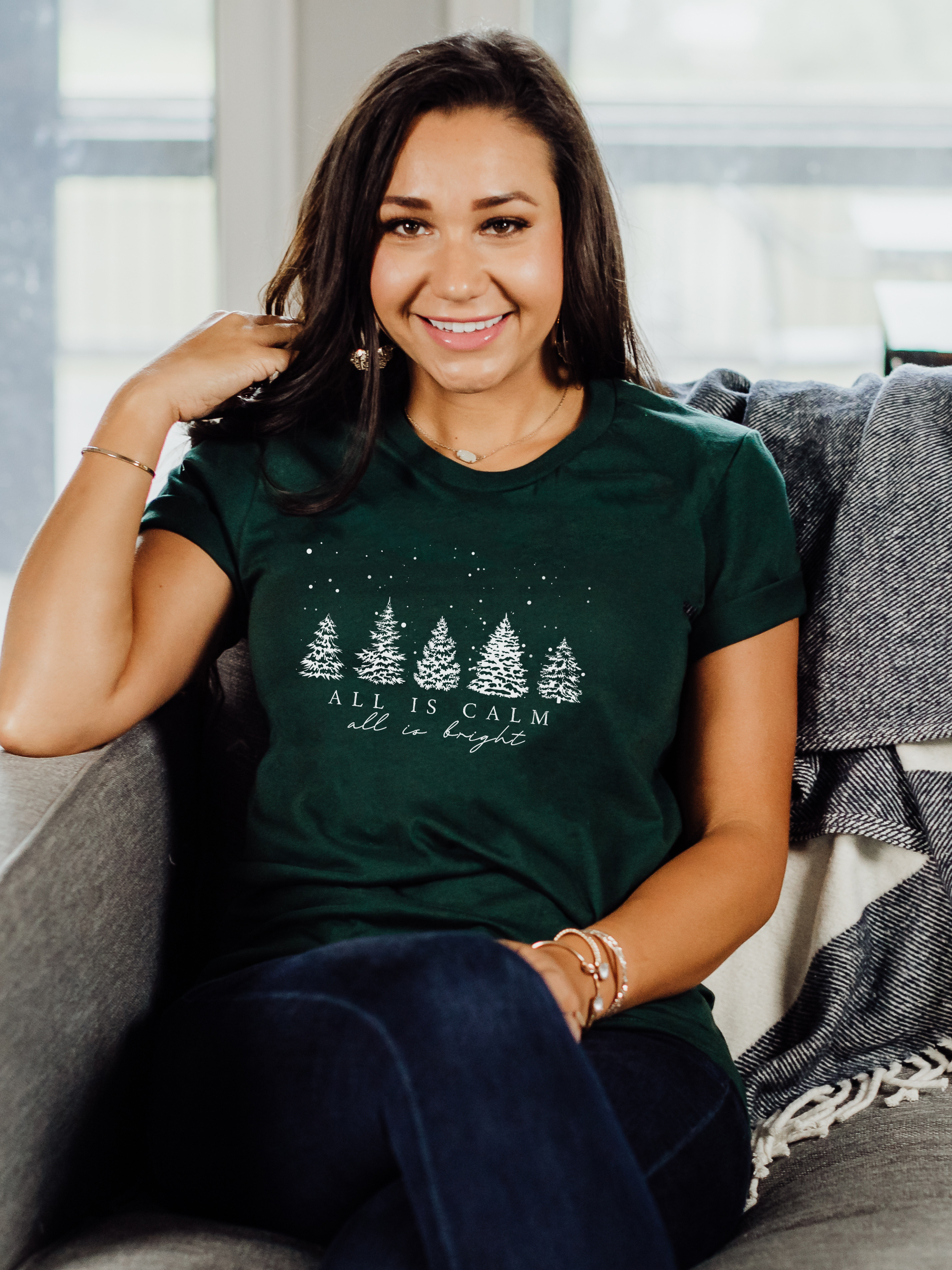 Scripted Pearl - Wholesale T-Shirt (Graphic) - Women's - Christian Tshirts, Christmas T Shirts, Silent Night10