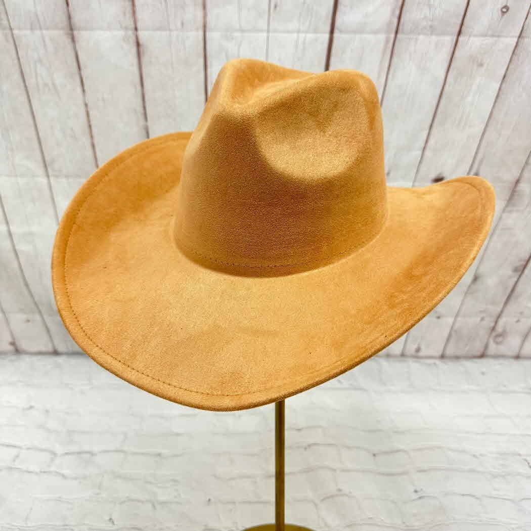 One and Only Accessories – wholesale Cowboy Hat – Women’s – Vegan suede cattleman cowboy hat stiff flat brim Stylish hat5
