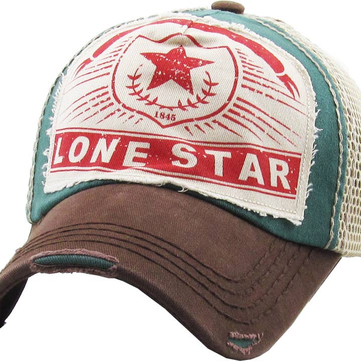 KBETHOS - Wholesale Trucker Hat - Unisex - LONE STAR MESHBACK BALLCAP9