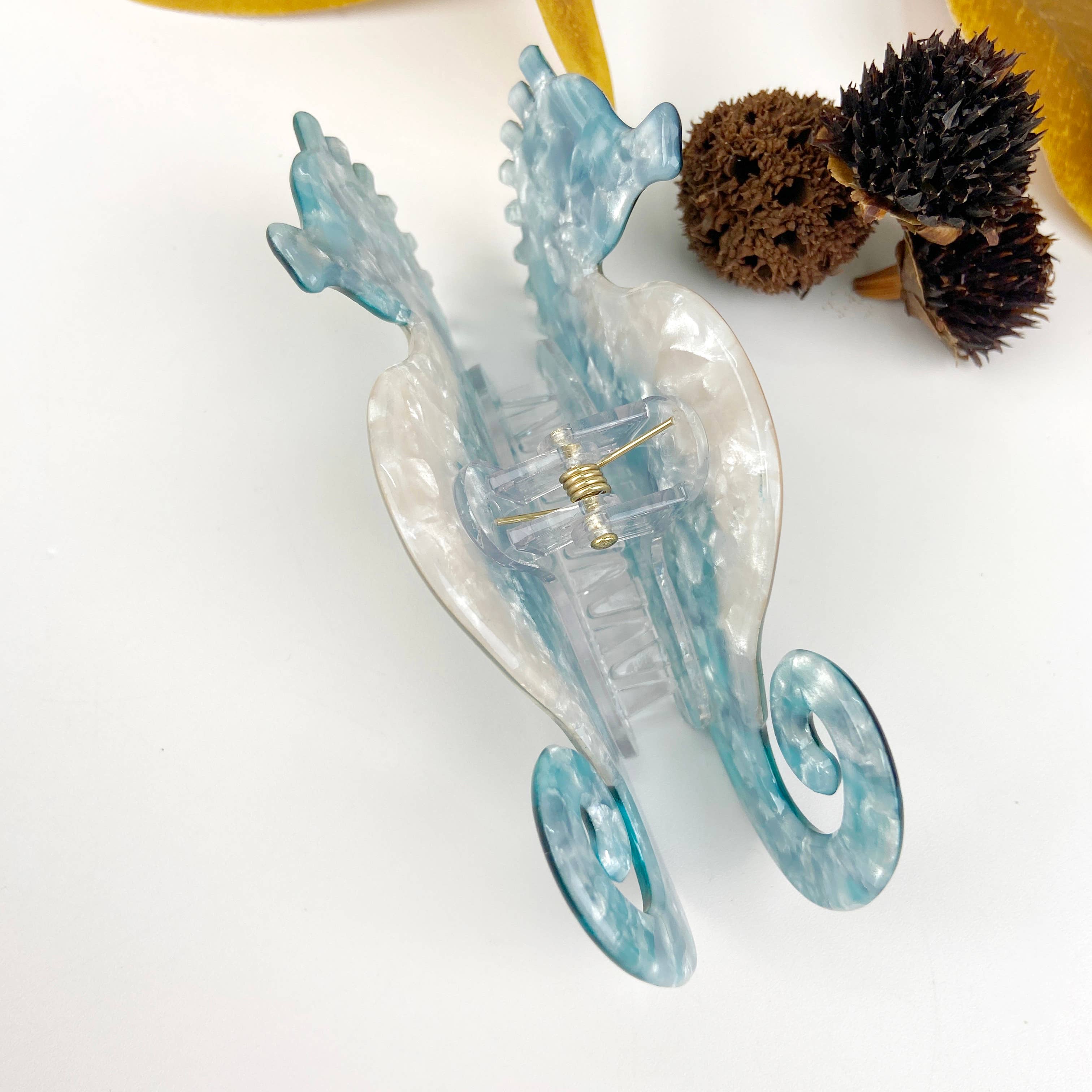 Groen Groene haarklauwclip van Seahorse voor groothandel op Faire5