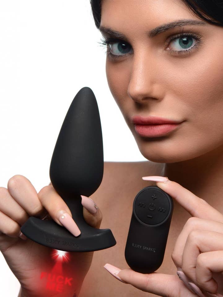 28X Laser F**k Me Silicone Anal Plug With Remote Control for wholesale by Booty Sparks