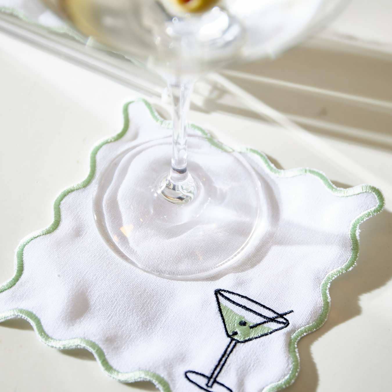 Sip Hip Hooray - Wholesale Dinner & Cloth Napkin - Embroidered Cocktail Napkins with Reusable Acrylic Box 14