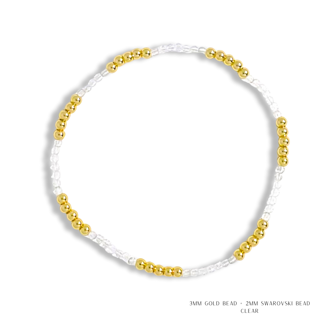 Savvy Bling - Vendita all'ingrosso Bracciale con perline - Bracciale con Perline in Oro e Cristalli Swarovski - Più Colori46