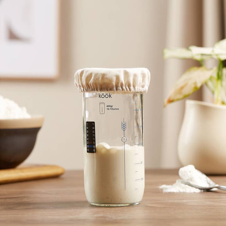 Kook - Wholesale Kitchen Tool/Gadget - Kook Sourdough Starter Kit, 30oz1