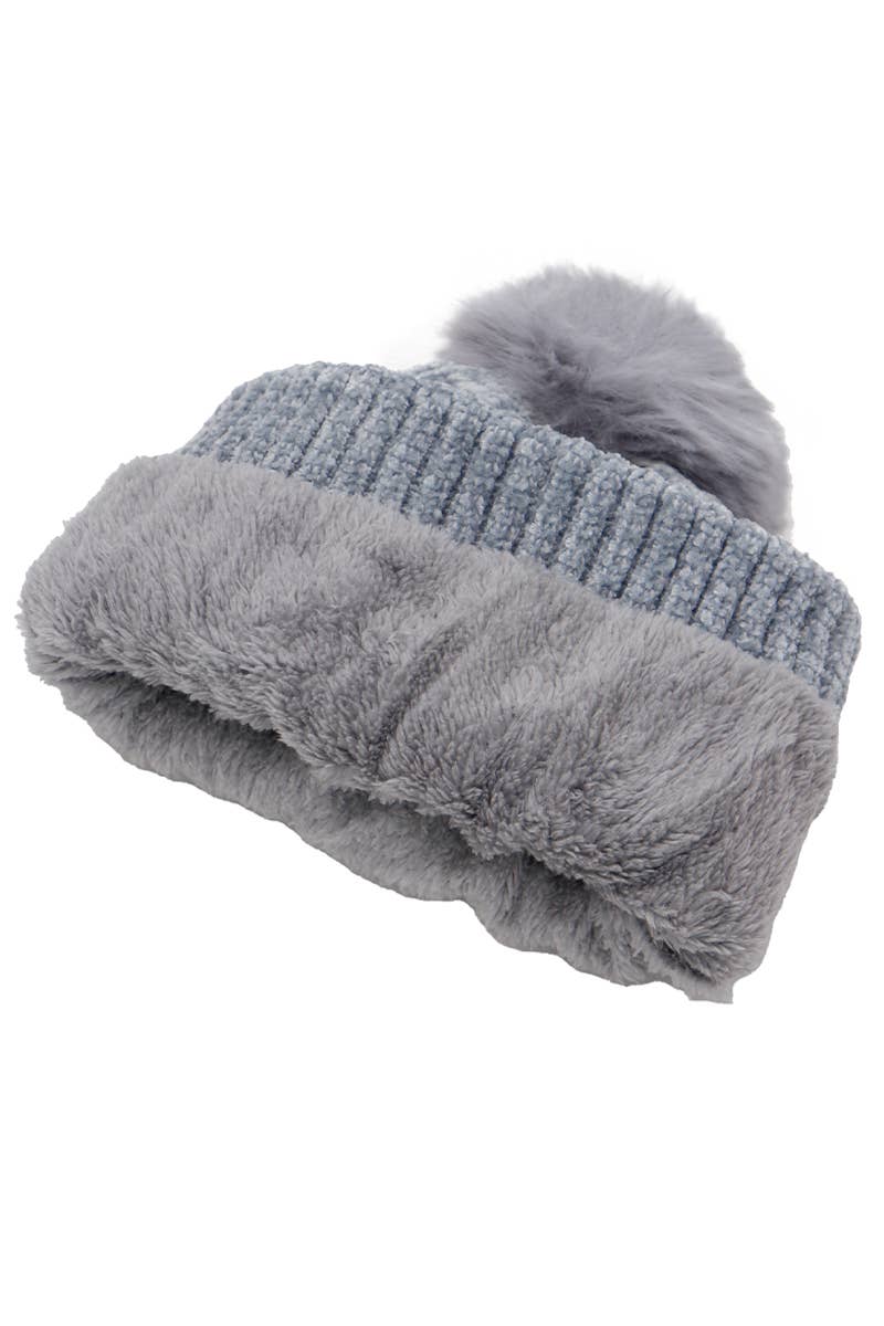 Cap Zone - Wholesale Beanie - Women's - Velvet Fleece Knitted Sherpa Fur Lined Beanies9