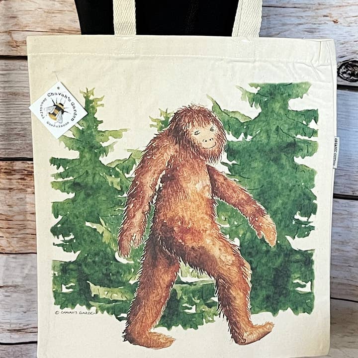 Sasquatch Tote Bag for wholesale by Chavah's Garden – Chavah's Garden