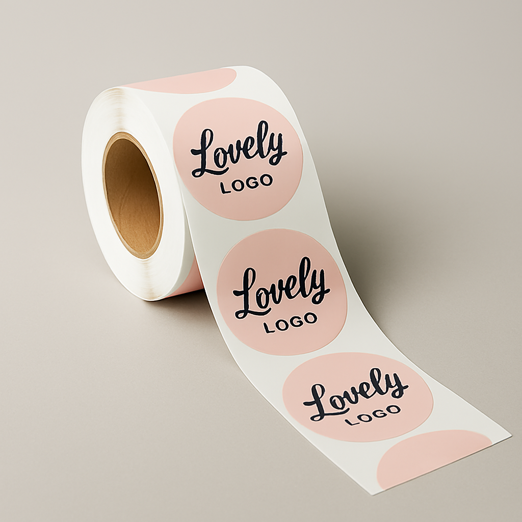 Beautique Goals - Vente Autocollant - Autocollants ronds autocollants simples de 2" 'Votre logo'1