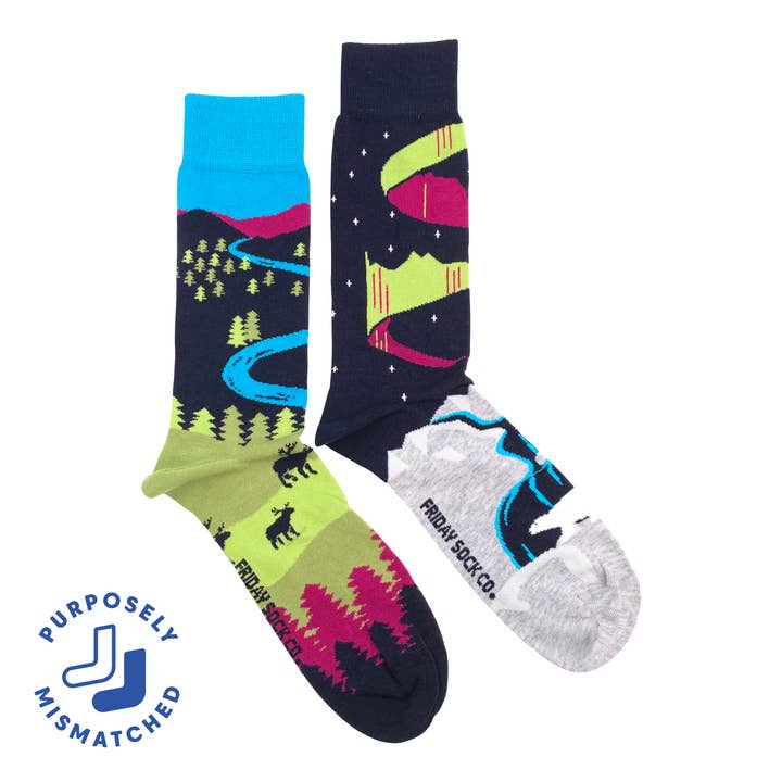 Friday Sock Co. - Wholesale Socks - Men's - Men's Northern Canadian Landscape Socks0
