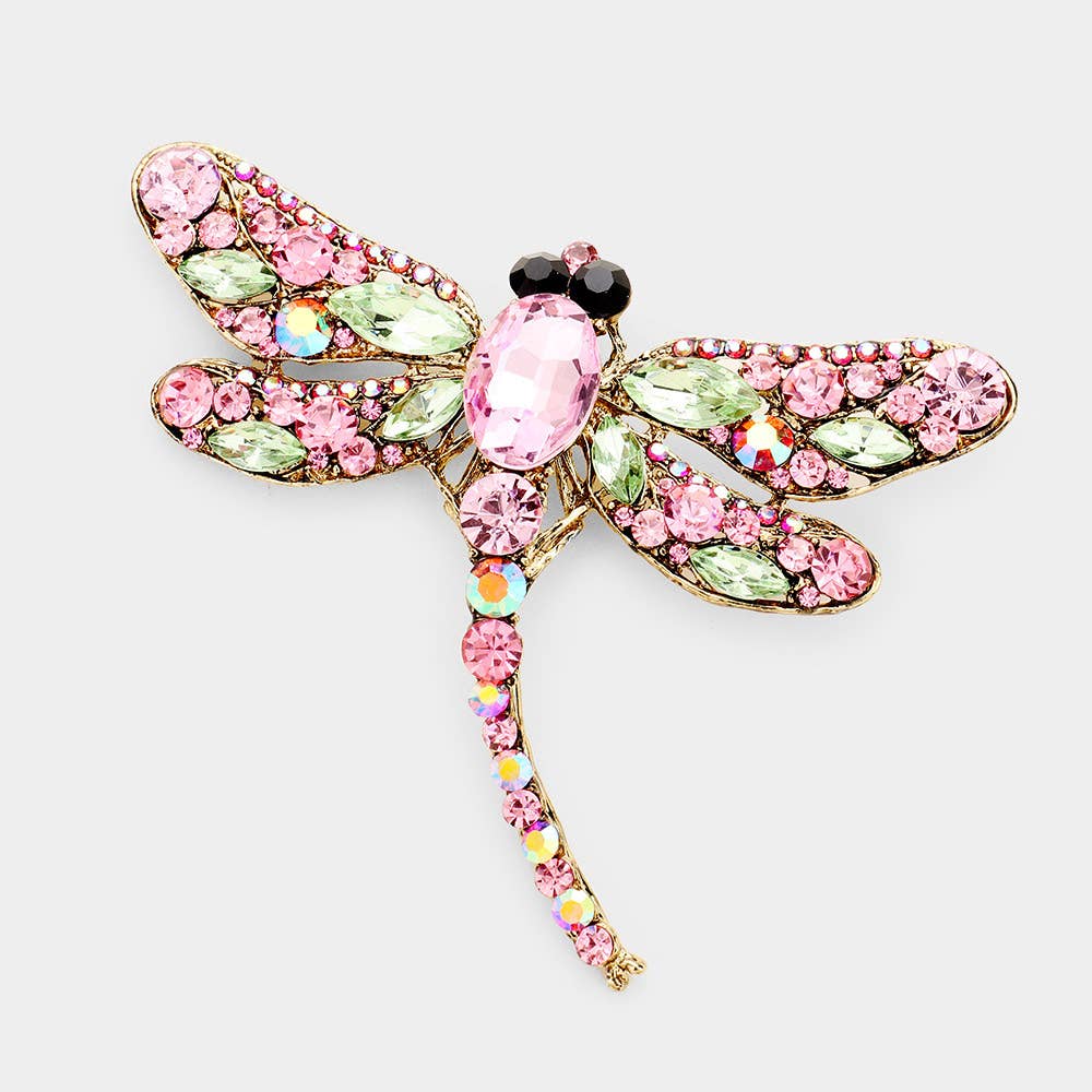 Sensibling Corp. - Wholesale Brooch - Crystal Rhinestone Dragonfly Brooch / Pendant6