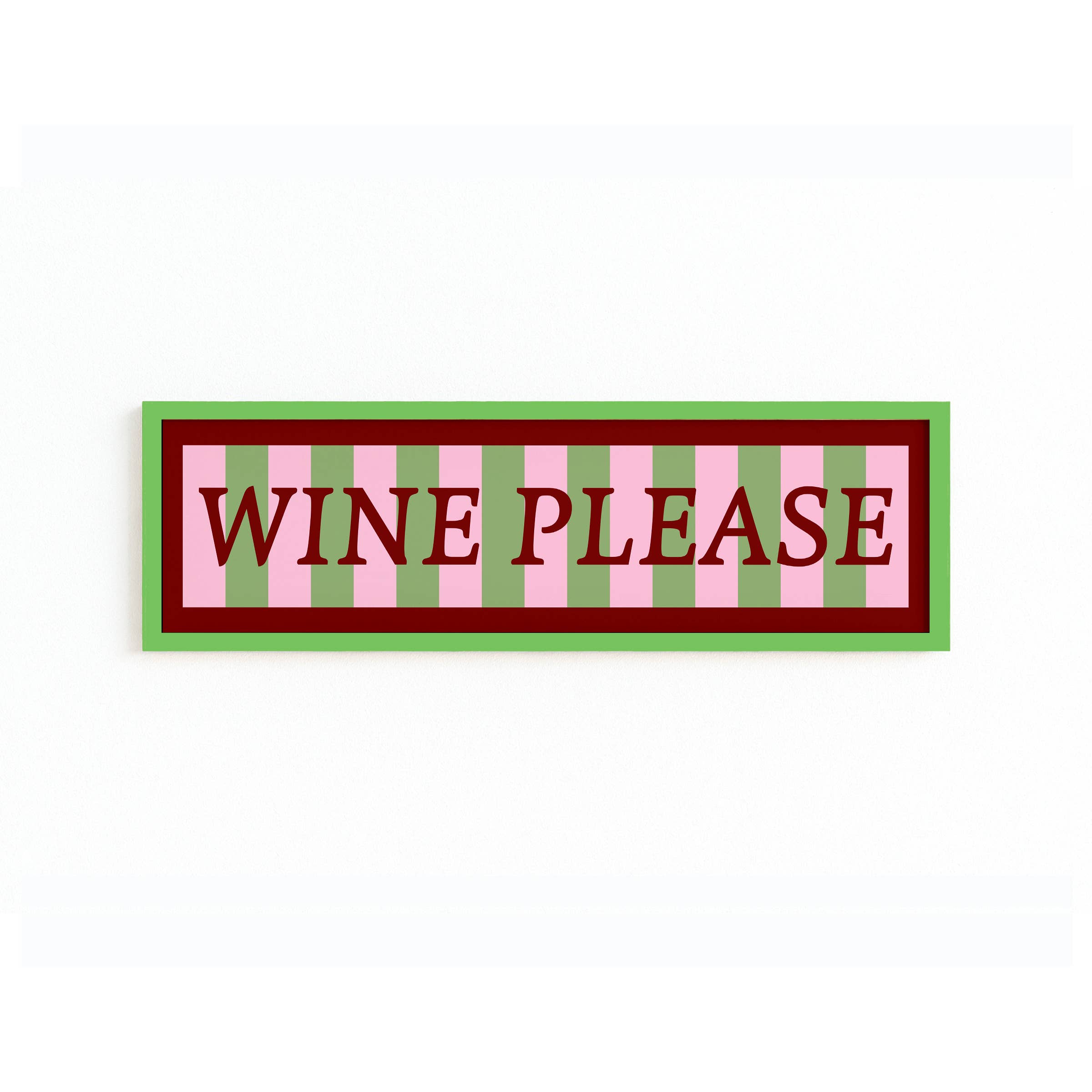 Maddison Ball Creative - Wholesale Art Print - Wine Please Panoramic Framed Print5