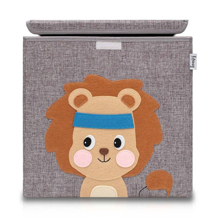 Förvaringslåda i tyg för barn "lejon" med lock, kompatibel med Ikea Kallax Lifeney för wholesale av Zenker