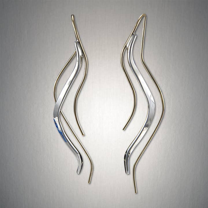 Peter James - Vente Boucles d'oreilles pendantes - 2288 - French Wire - Flammes2
