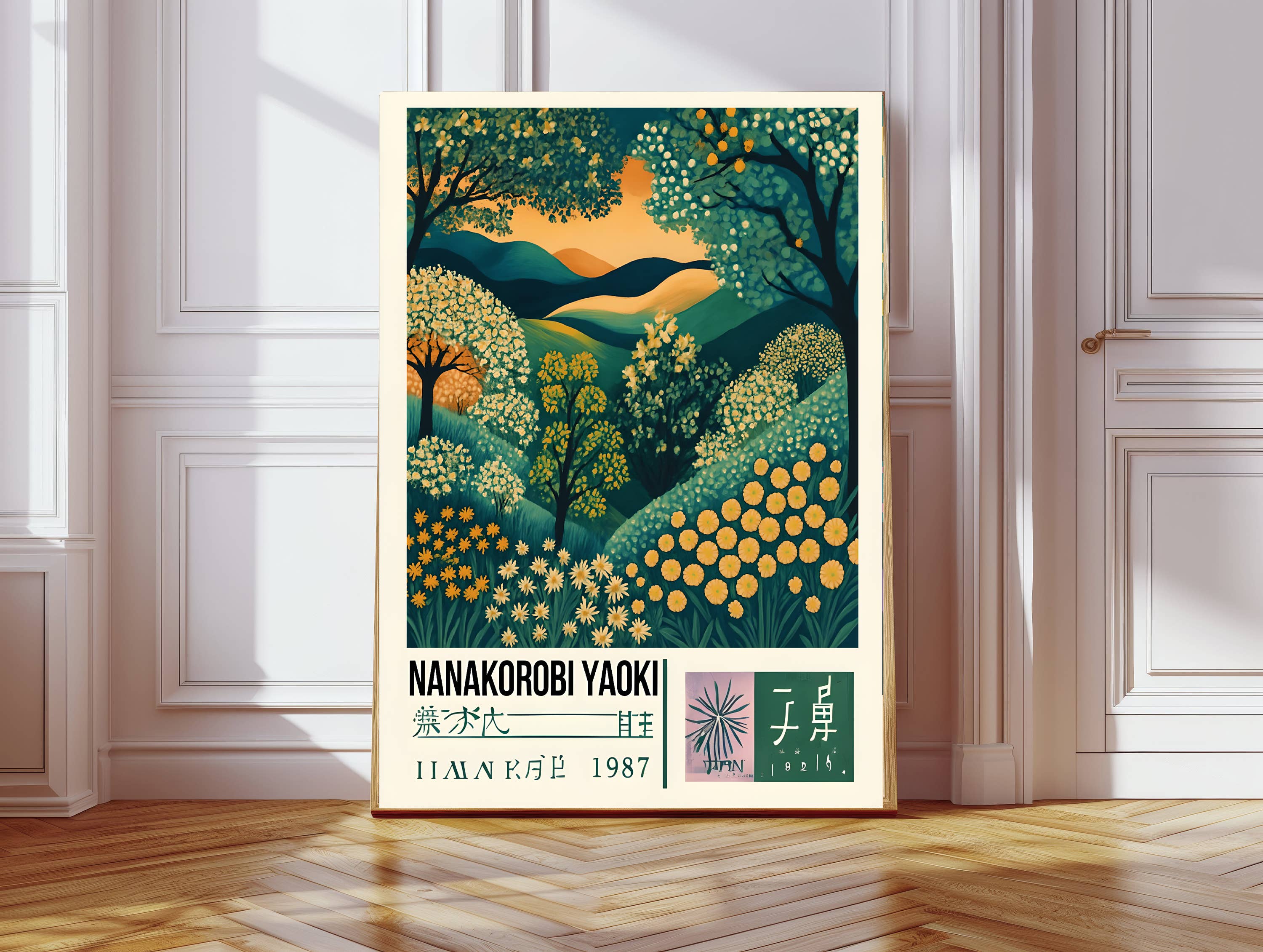 Kumo Art Prints – wholesale Art print – Japanese Wisdom Poster, Nanakorobi Yaoki  Art Print 0