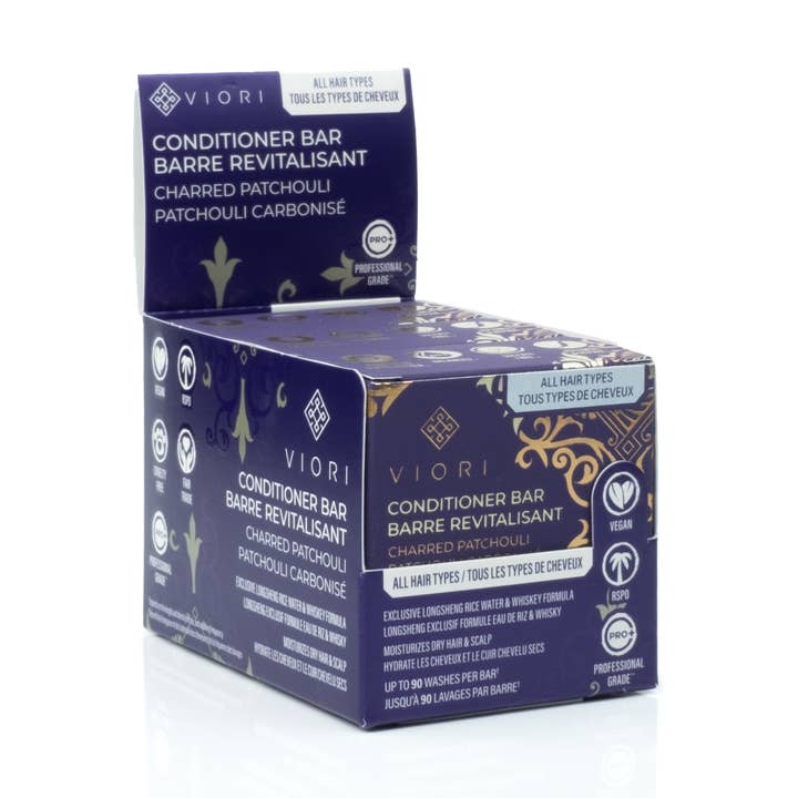 Balsam Bar för Män Torrt Hår & Hårbotten | Charred Patchouli 3PK för wholesale av Viori Beauty