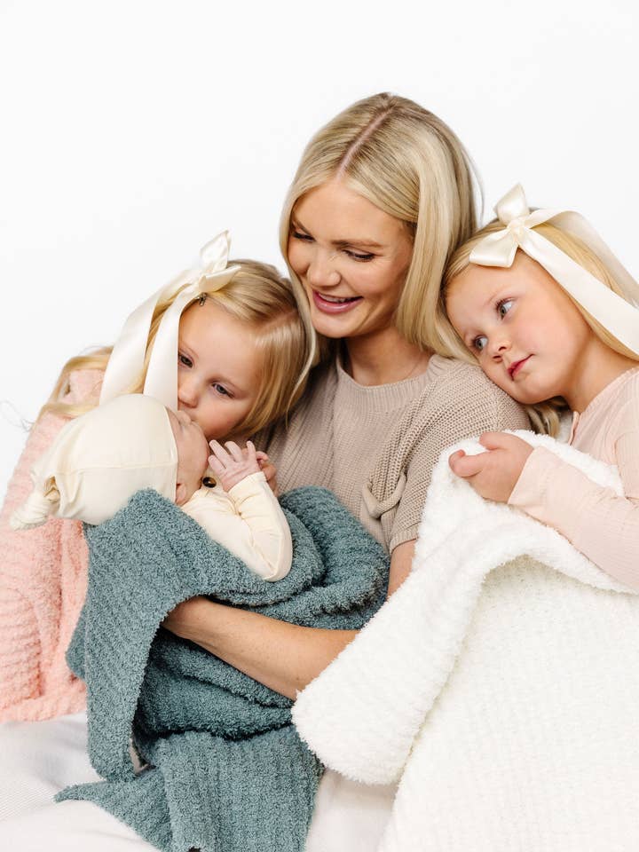 Lou Lou & Company - Wholesale Bedding Blanket - Kids & Baby - Chenille Blanket - Ocean Blue - Small & Large