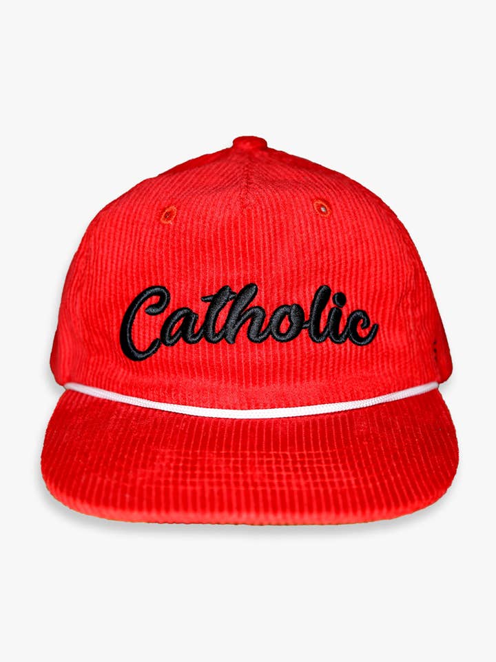 Cappello retrò in velluto a coste cattolico per la vendita all'ingrosso da parte di Sock Religious