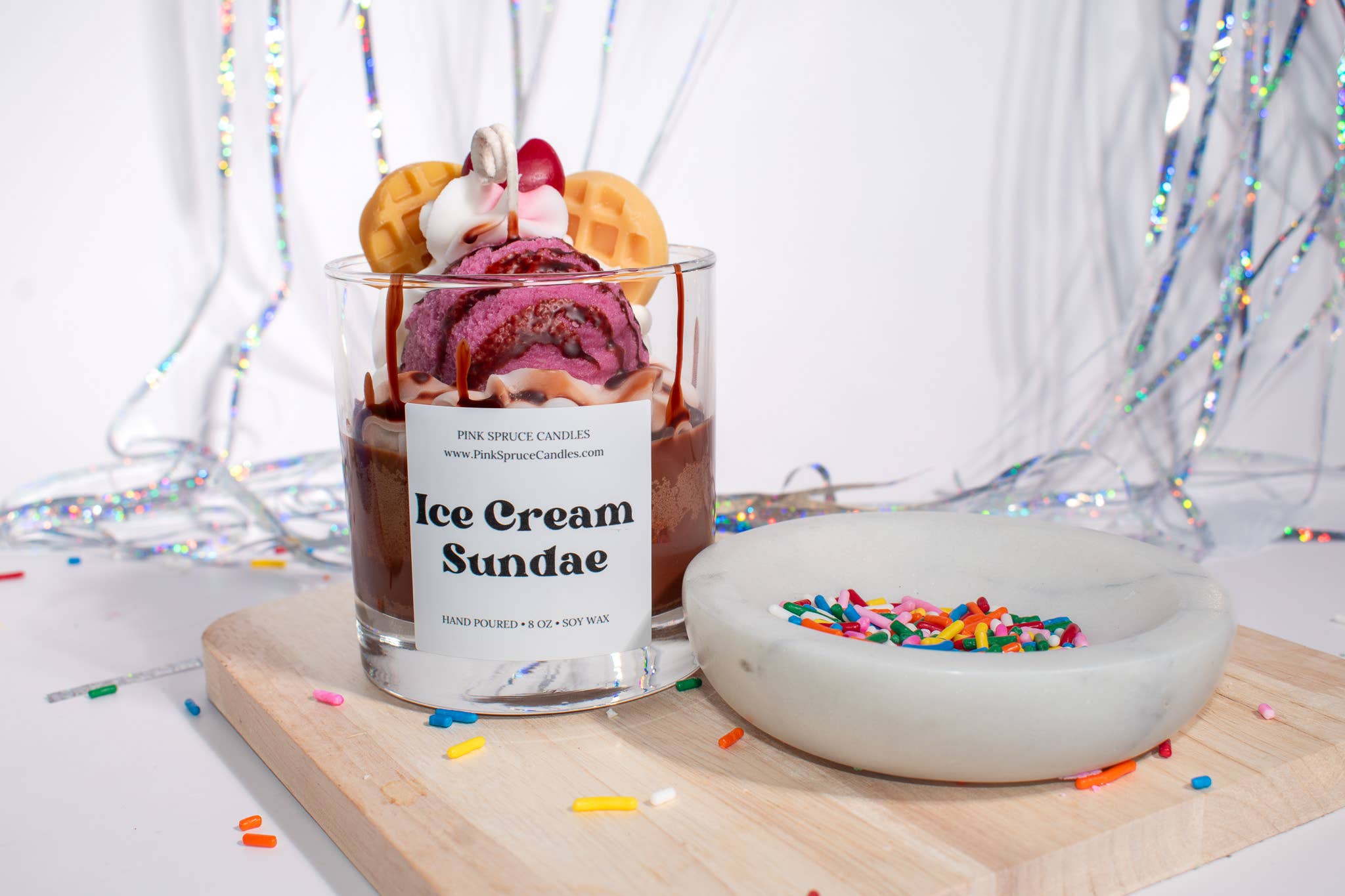 Pink Spruce - Wholesale Novelty Candle - Ice Cream Sundae Novelty Candle 4