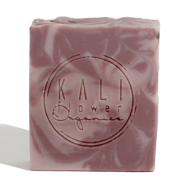 Organic Handmade Soap - Purple Clay with Frankincense for wholesale by KaliFlower Organics