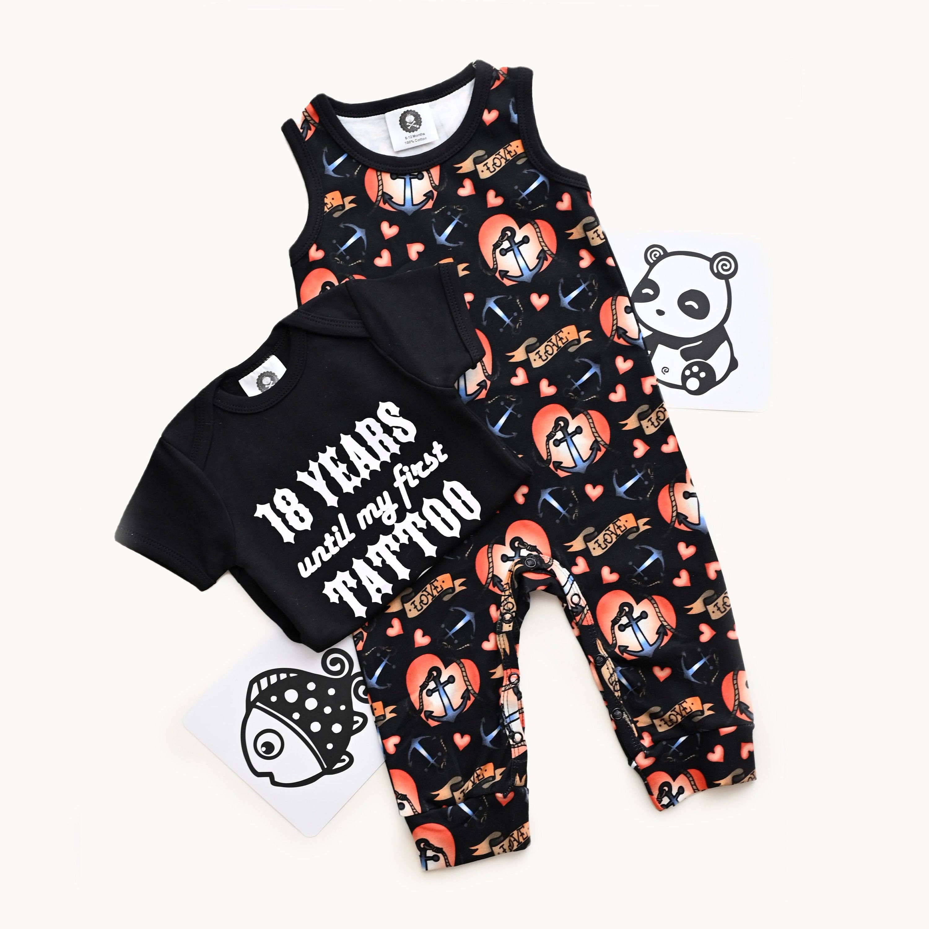 Metallimonsters - Wholesale Bodysuit (Non-Footed) - Baby - 18 years until my first tattoo baby vest2