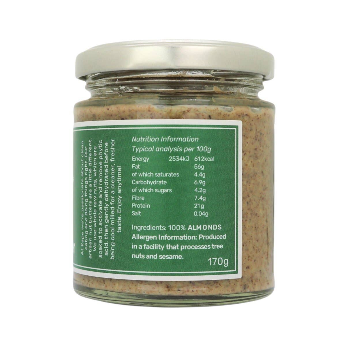 Kape - Wholesale Nut Butter - Pure Almond Butter- Great Taste Award Winner1