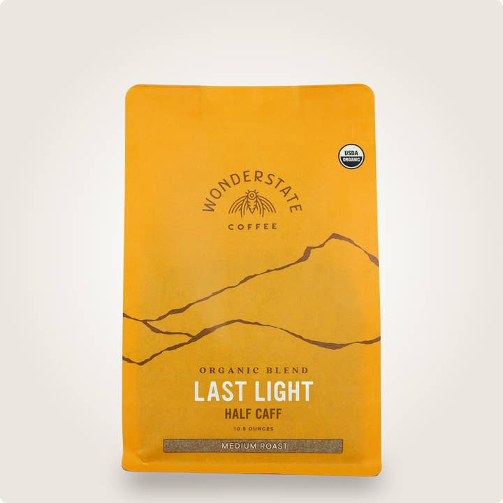 Last Light Half Caff for wholesale by Wonderstate Coffee