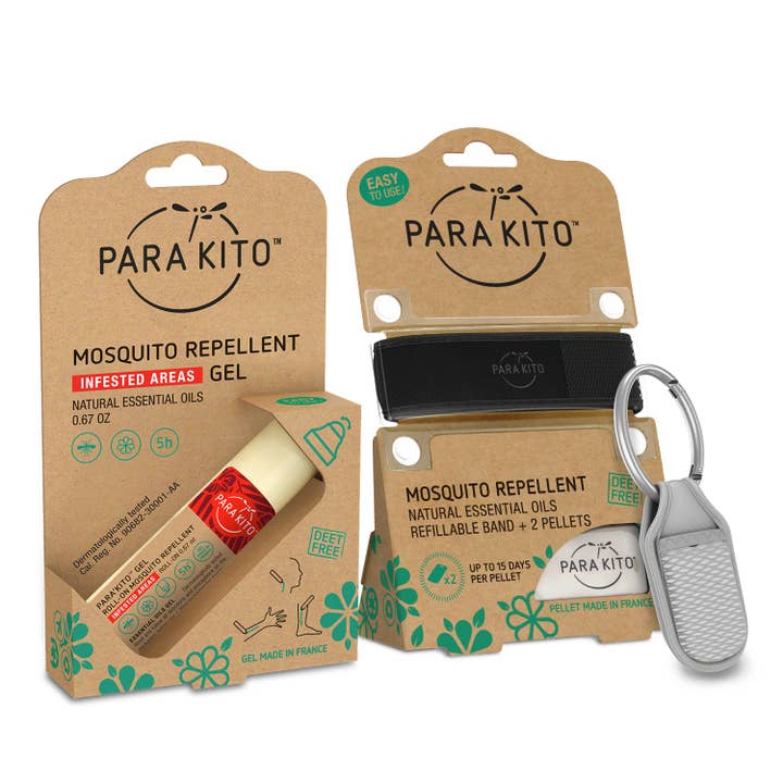 PARA'KITO USA CORP. - Wholesale Insect Repellent - Mosquito Repellent Bundle (Roll-on + Wristband + Clip)