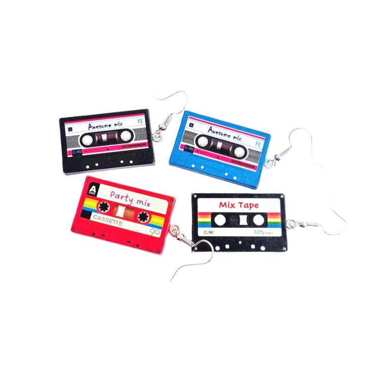 Brincos Mix Tape - 4 estilos disponíveis por atacado de Cheeky Little Monkeys Jewellery