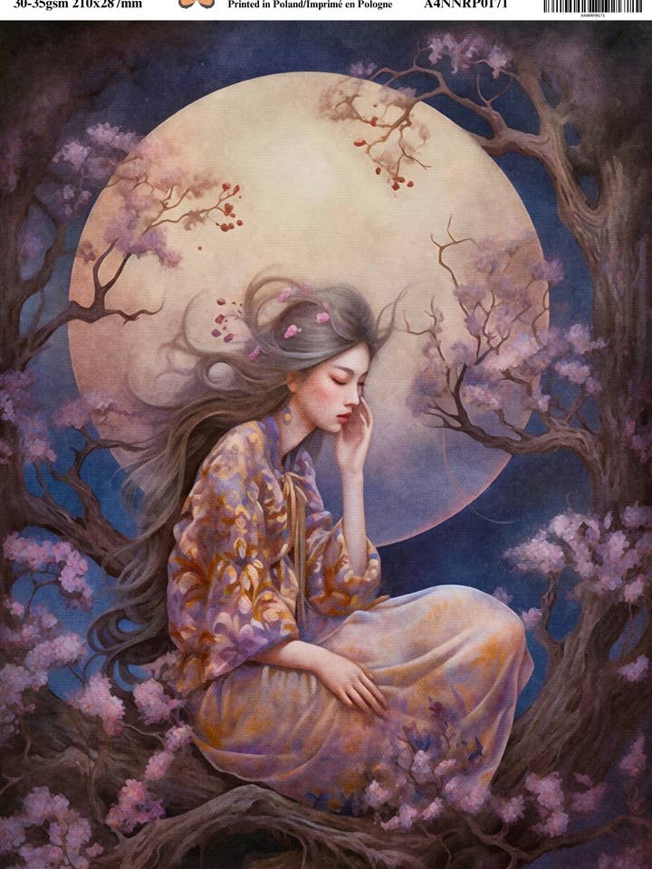 Ninny's Decoupage-Reispapier - Lila Nachtgarten X für den Großhandel von Ninnys Napkins