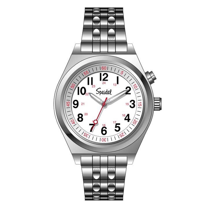 Silver Women's Light Up Watch with Twist-O-Flexâ„¢ Band for wholesale on Faire