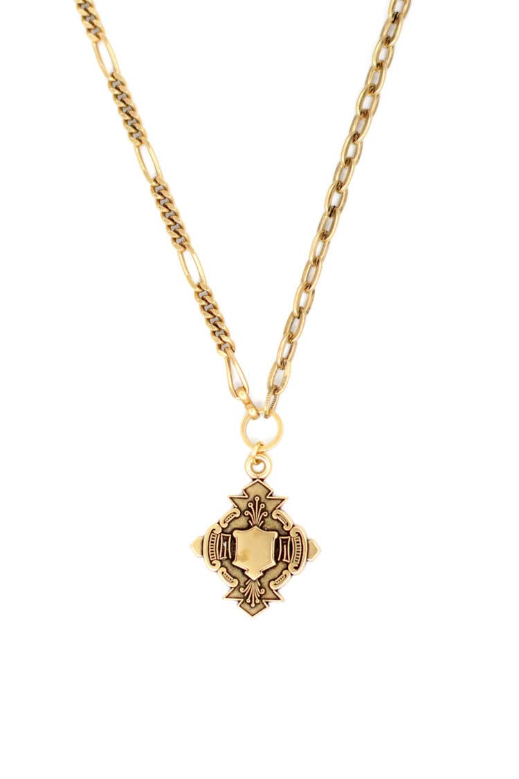 Ex Voto - Wholesale Pendant/Charm Necklace - 18" Katy Necklace with Canterbury Medal0