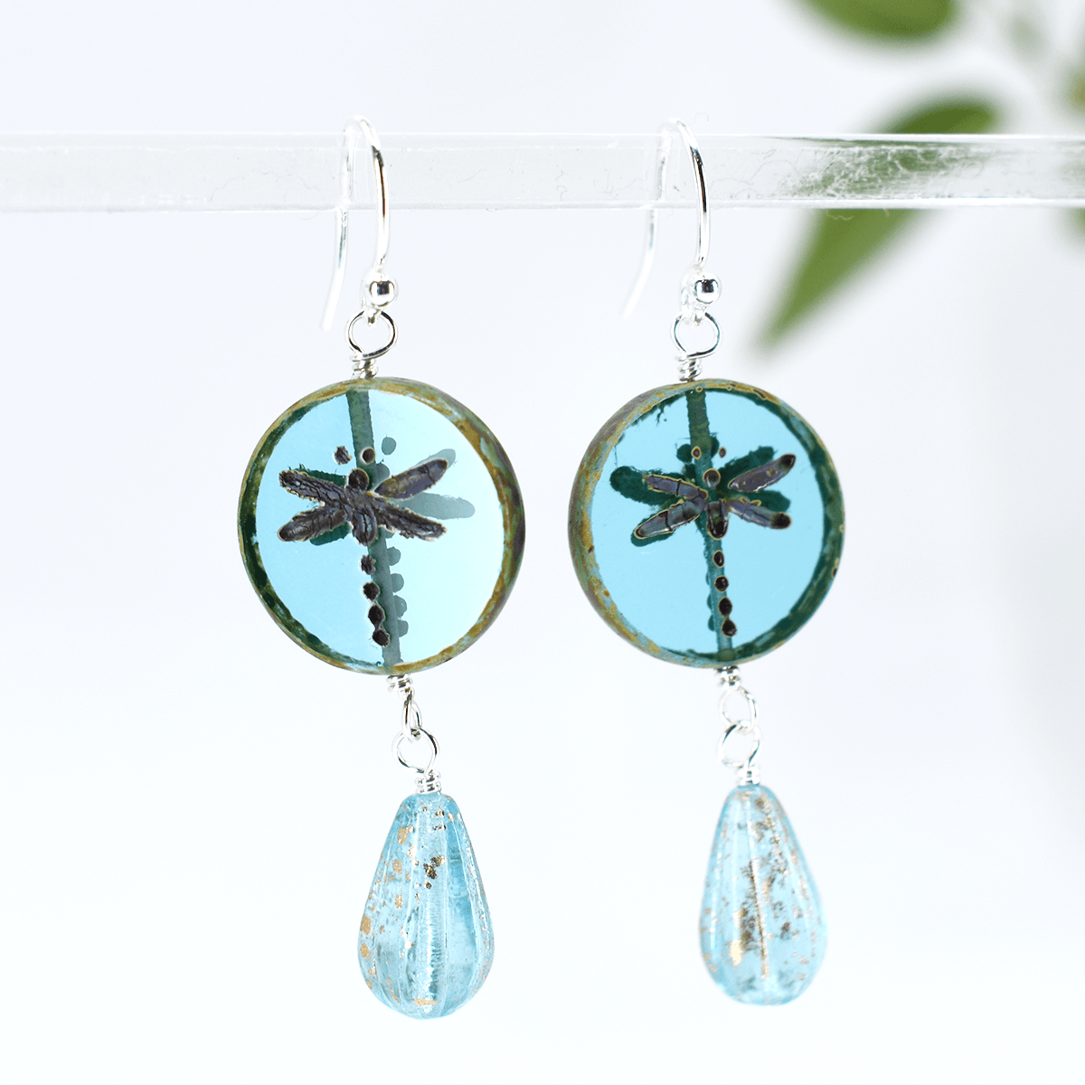 Stefanie Wolf Designs - Wholesale Dangle Earrings - Dragonfly Drop Earrings1