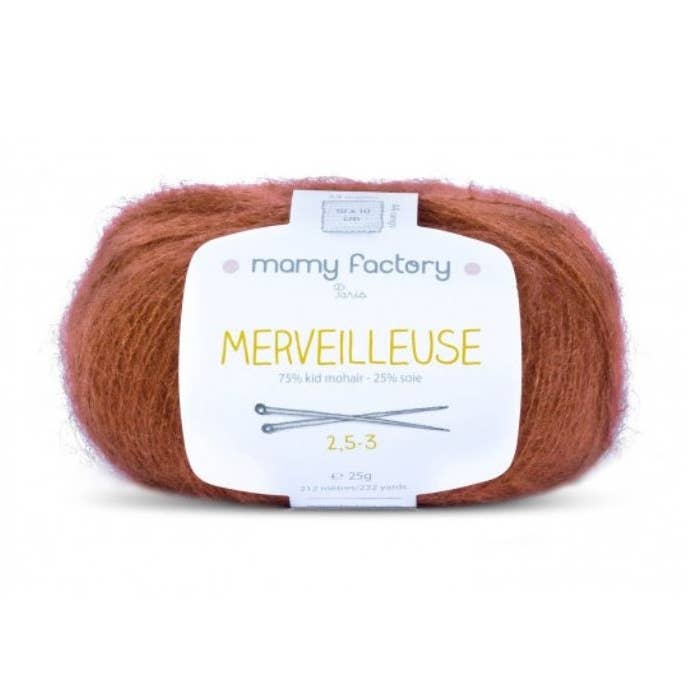 Lã para tricô com seda e mohair Merveilleuse Koala por atacado de Mamy Factory