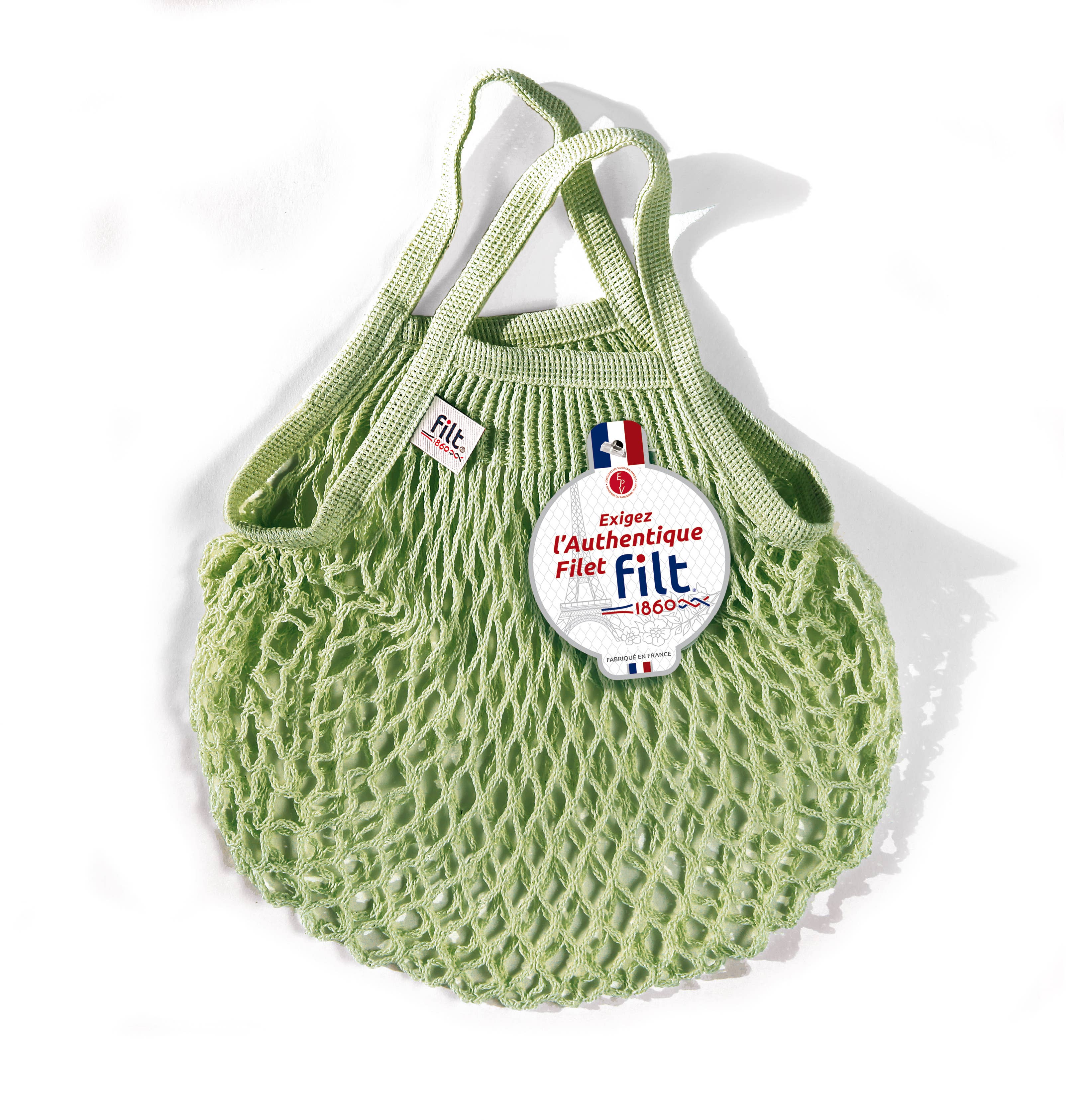 Filt1860 - Wholesale Grocery/Shopping Bag - Net shopping bag Vert pergola size mini