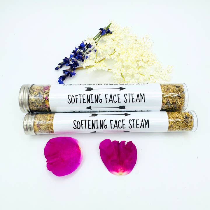 Softening Face Steam - 2 Size Options for wholesale by Rooted Earth Farm + Apothecary