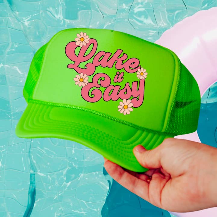 Casquette Trucker Lake It Easy Été pour la vente par Gia Gifts Boutique