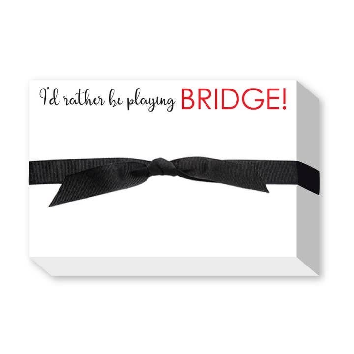 RATHER BRIDGE BIG & BOLD NOTEPAD for wholesale by Donovan Designs